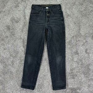 Marithe Francois Girbaud Vintage Black Denim Tapered Leg Jean Womens 7/8 90s Y2K
